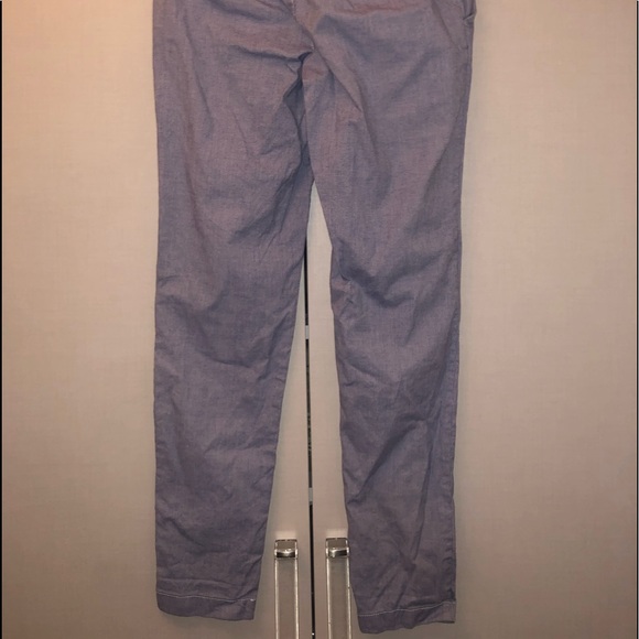 H&M pant ankle length SZ 6. Blue/White pinstripe - Picture 2 of 4